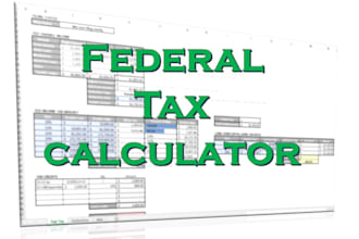 provide a federal income tax calculator spreadsheet