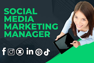 be your social media marketing manager and content creator