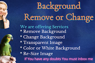 change or remove background of photos