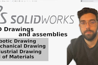 draw 3d drawing and assemblies with solidworks