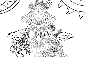 create unique children coloring book