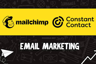 help you with mailchimp and constant contact