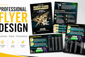 design a professional business flyer or promotional flyer