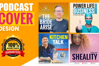design professional podcast cover art, podcast cover design