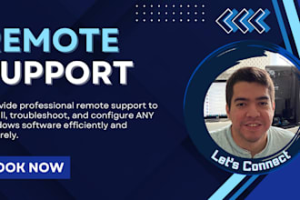 remotely install or troubleshoot any software via anydesk or teamviewer