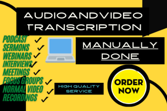 transcribe audio and video transcription for podcast