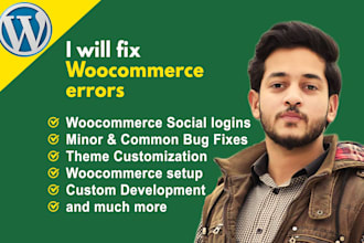 fix woocommerce errors and wordpress issues