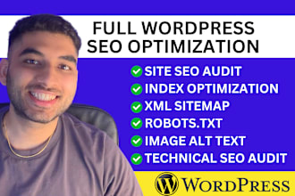 do full SEO for your wordpress website for google rankings