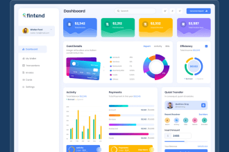 design admin panel dashboard, web app application, saas ui ux mockup in figma,xd