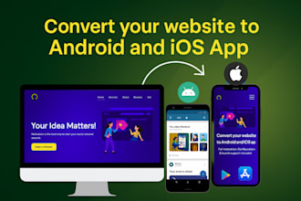 convert your website to android and IOS app
