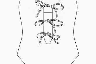 make simple black outline illustrations of anything