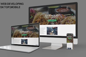 develop and design a professional landing page