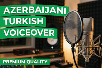 do azerbaijani and turkish voiceovers and dubbing