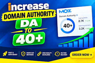 increase domain authority moz da pa to 40 plus