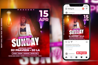 design an amazing insta and fb social media flyer in 24 hrs