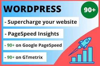 increase wordpress website speed and optimize for google pagespeed, gtmetrix