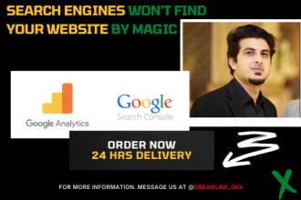 setup google analytics, search console, tag manager, XML sitemap, robot txt