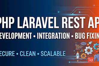 develop and fix rest apis using PHP laravel