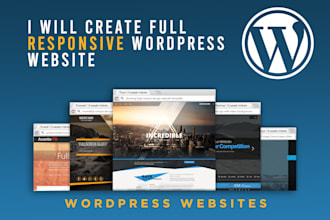 create a creative and responsive wordpress website