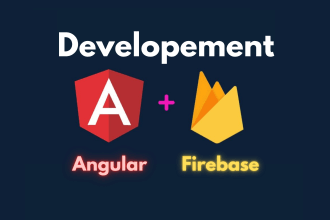 develop, angular typescript firebase web app and fix errors