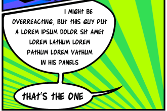 letter your graphic novel in english or greek