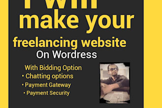 design and develop a freelancer website on wordpress