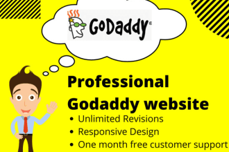 design godaddy website or godaddy ecommerce store