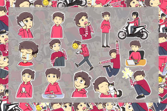 create a sticker packs custom design