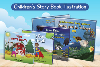 design children story book illustrations