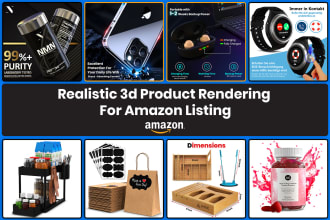 create best 3d product rendering for amazon store