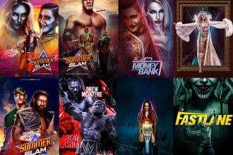 create pro wrestling poster for promotion