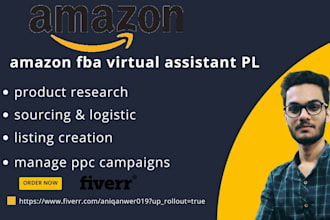 be your expert amazon fba private label virtual assistant