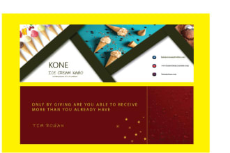 design a professional twitter header and cover banner within 2 hours