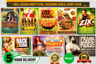 do elegant party flyer, facebook cover, event flyer