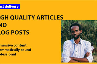 write high quality articles and blog posts