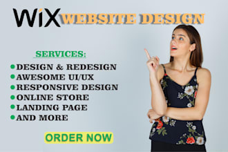 do wix web design or redesign or wix web development