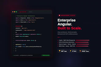 angular developer for enterprise web apps, mean stack, rxjs, ngrx, figma to code