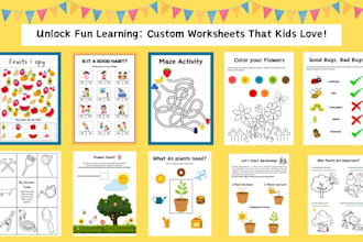 create custom worksheets for kids using canva