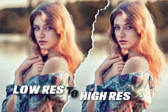 make low resolution photos to very high in one hour