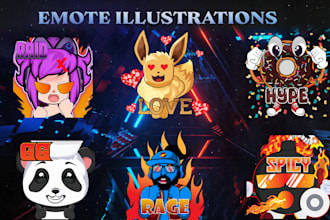design custom twitch emotes and sub badges for your channel
