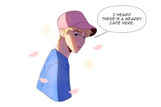 draw a cozy slice of life portrait of you or a loved one
