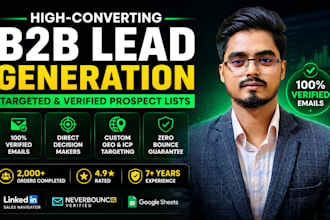 do b2b lead generation, business leads, email list building for email outreach