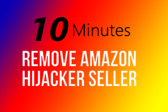 remove amazon hijackers via project zero 20min fbm fba seller listing