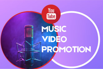 promote youtube music video