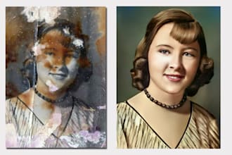 restore old photos, fix and colorize old and damaged photos