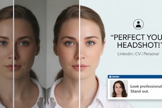 retouch headshots for linkedin and personal use