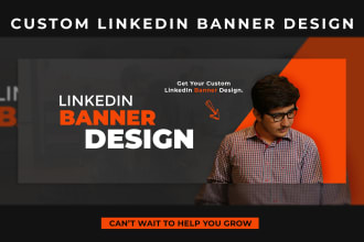 design linkedin banner for your profile, page, or event