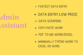 do fastest data entry in one day iternet research