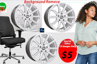 background remove 15 images by clipping path ,photo editing