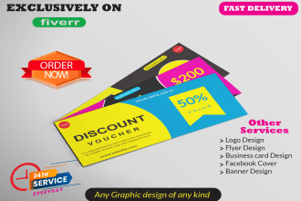 design best gift and discount voucher in 24 hours